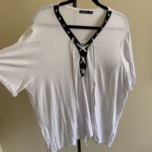 White BooHoo too size 18